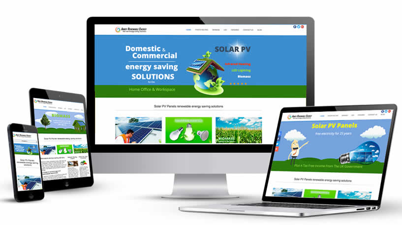 Responsive design web site images